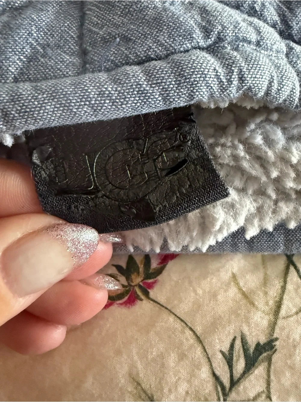 UGG Quilted Comforter Cover in Slate Blue